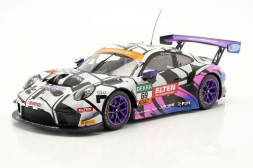 IXO 1:18 Porsche 911 GT3 R #69 ADAC GT Masters Oschersleben 2019 Iron Force Sloo 