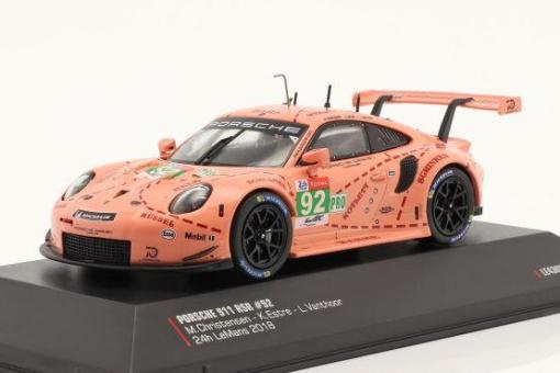 IXO 1:43 Porsche 911 RSR #92 Winner LMGTE-Pro class Pink Pig - LeMans 2018 