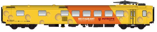 LS Models Restaurantwagen WR EW I SBB Ep.IV/V gelb/orange Käse Lack. Logo Mitrop 