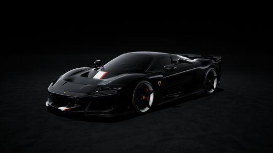 Looksmart 1:43 Ferrari F80 - Nero Daytona with Livery 