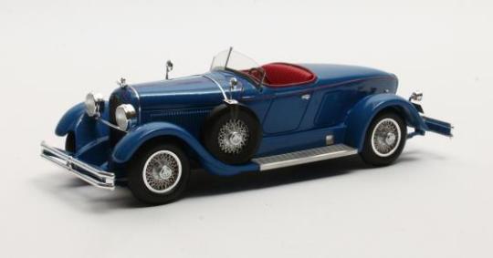 Matrix 1:43 Duesenberg Model X McFarlan Boat Roadster - 1927 - blue 