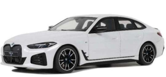 Otto Models 1:18 BMW I4 M50 MINERAL C6A - 2021 - WHITE METALLIC 