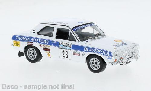 IXO 1:43 Ford Escort MK I RS 1600, RAC Rallye, 1975, #23 -B.Coleman - D.OSulliva 