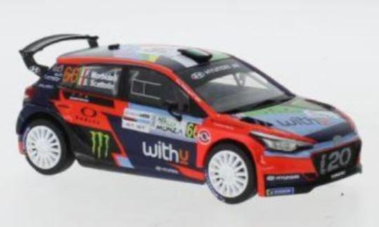 IXO 1:43 Hyundai i20 R5, No.66, WRC, Rallye Monza, F.Morbidelli/S.Scattolin 