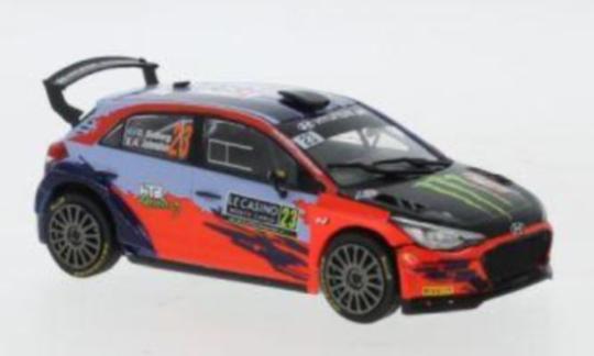 IXO 1:43 Hyundai i20 R5, No.23, Rallye WM, Rally Monte Carlo , P.Solberg/A.Johns 