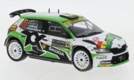 IXO 1:43 Skoda Fabia Rally 2 EVO, No.22, Rally Monte Carlo 