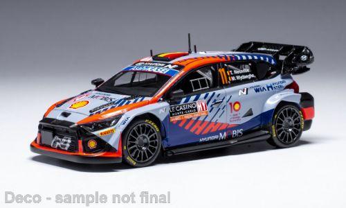 IXO 1:43 Hyundai i20 N Rally1, No.11, WRC, Rallye Monte Carlo, T.Neuville/M.Wyda 