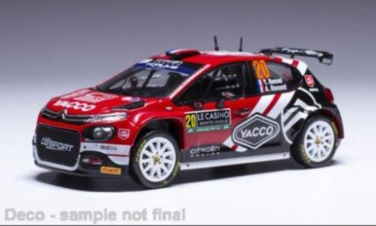 IXO 1:43 Citroen C3 Rally 2, No.20, WRC, Rallye Monte Carlo, Rallye Monte Carlo, 