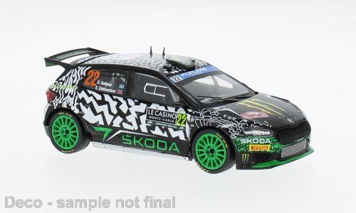 IXO 1:43 Skoda Fabia Rally2, No.22, WRC, Rallye Monte Carlo O.Solberg/E.Edmondso 