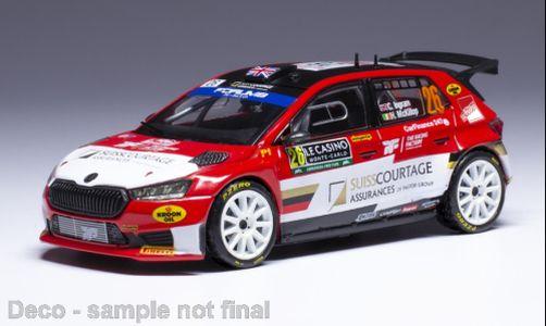 IXO 1:43 Skoda Fabia Rallye 2 - #26 - WRC Rallye Monte Carlo 2024 -C.Ingram - H. 