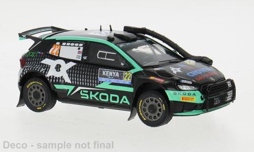 IXO 1:43 Skoda Fabia Rally2, WRC, Safari Rallye Kenia, 2024, #22    G.Greensmith 