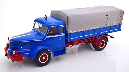 Road King 1:18 Krupp Titan SWL 80 Canvas Top 1950-1954 blue/red 