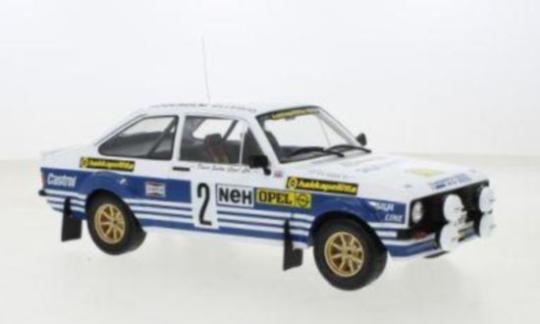 IXO 1:18 Ford Escort MK II RS 1800, No.2, Rallye Schweden, A.Vatanen/T.Harryman, 