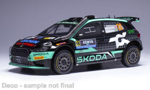 IXO 1:18 Skoda Fabia Rally2, WRC, Safari Rallye Kenia, 2024, #22, G.Greensmith 