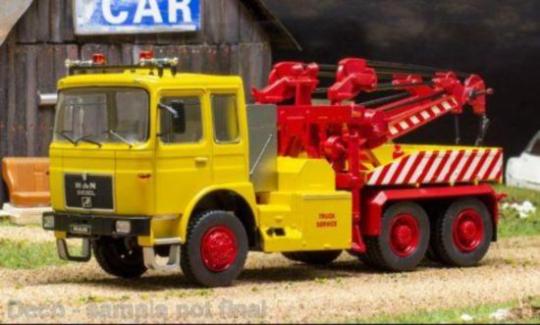 IXO 1:43 MAN F 8 26.281 - yellow - Bergefahrzeug 