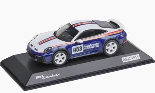 SPARK PKW 1:43 Porsche 992 Dakar Rothmans 