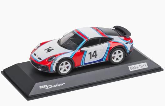 Minichamps 1:43 Porsche 992 Dakar Martini Livery 