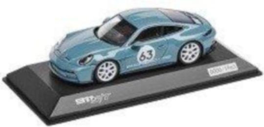 Spark/Minichamps 1:43 Porsche 911 S/T (992) shoreblue metallic 