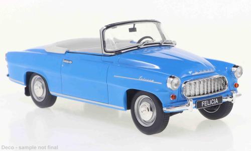 White Box 1:24 Skoda Felicia Cabriolet (1959) - light blue 