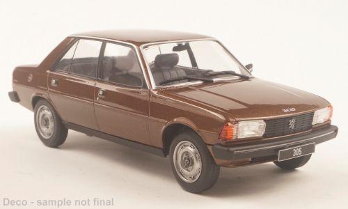 White Box 1:24 Peugeot 305 1977 - brown 