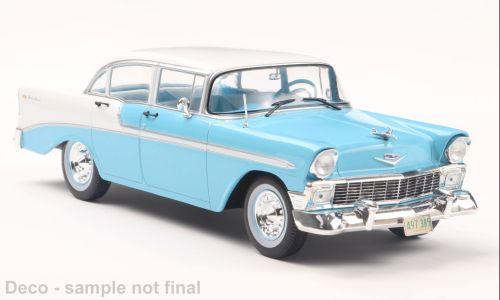 White Box 1:24 Chevrolet Bel Air 4-Door HardTop,   lightblue/white, 1956 