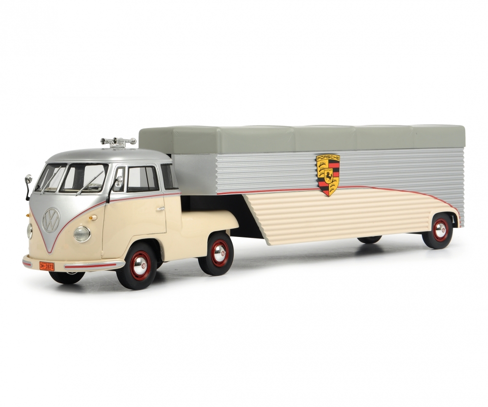 Ds Automodelle Modellbauvertrieb Schuco Vw T B Renntransporter Continental Motors Goldbe